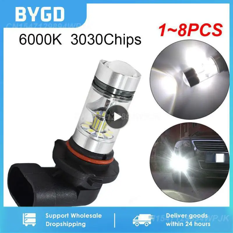 

1~8PCS Longevity Fog Light Bulb Led Waterproof Energy-saving High-performance Daytime Driving Energy-efficient Easy Installation