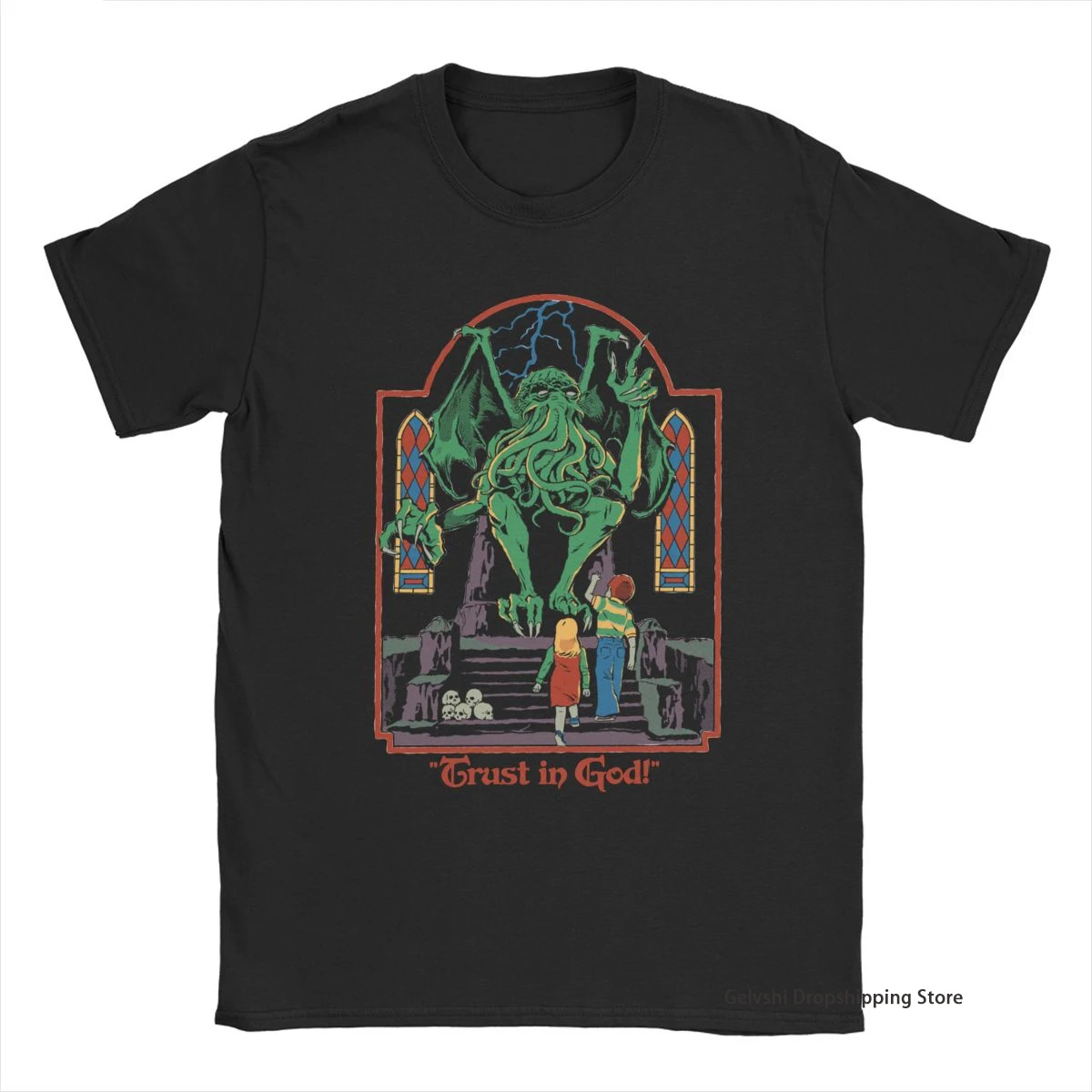 

Футболка Cthulhu для мужчин и женщин, Модная хлопковая футболка, Детские Топы в стиле хип-хоп, футболки большого размера, футболки с принтом Бог...