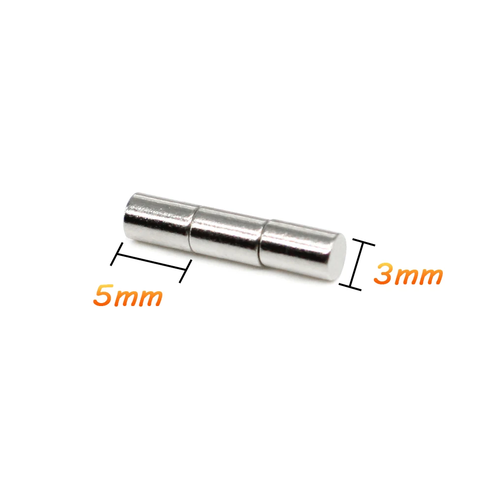 

50/100/200/500/1000PCS 3x5 Powerful Magnetic Magnets Disc 3mm x 5mm Small Round Permanent Neodymium Magnets Strong 3x5mm 3*5 mm