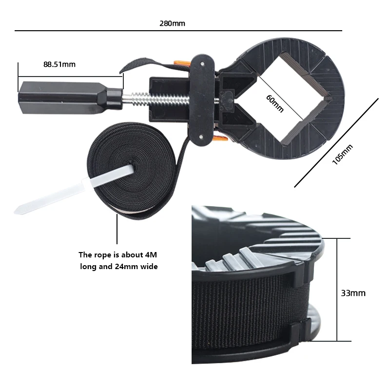 Новый многофункциональный зажим Blet быстрорегулируемый ленточный многоугольный
