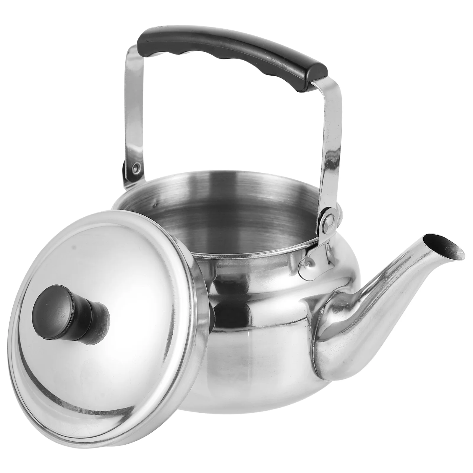 

Stainless Steel Teakettle Portable Boiling Teapot Practical Water Kettle