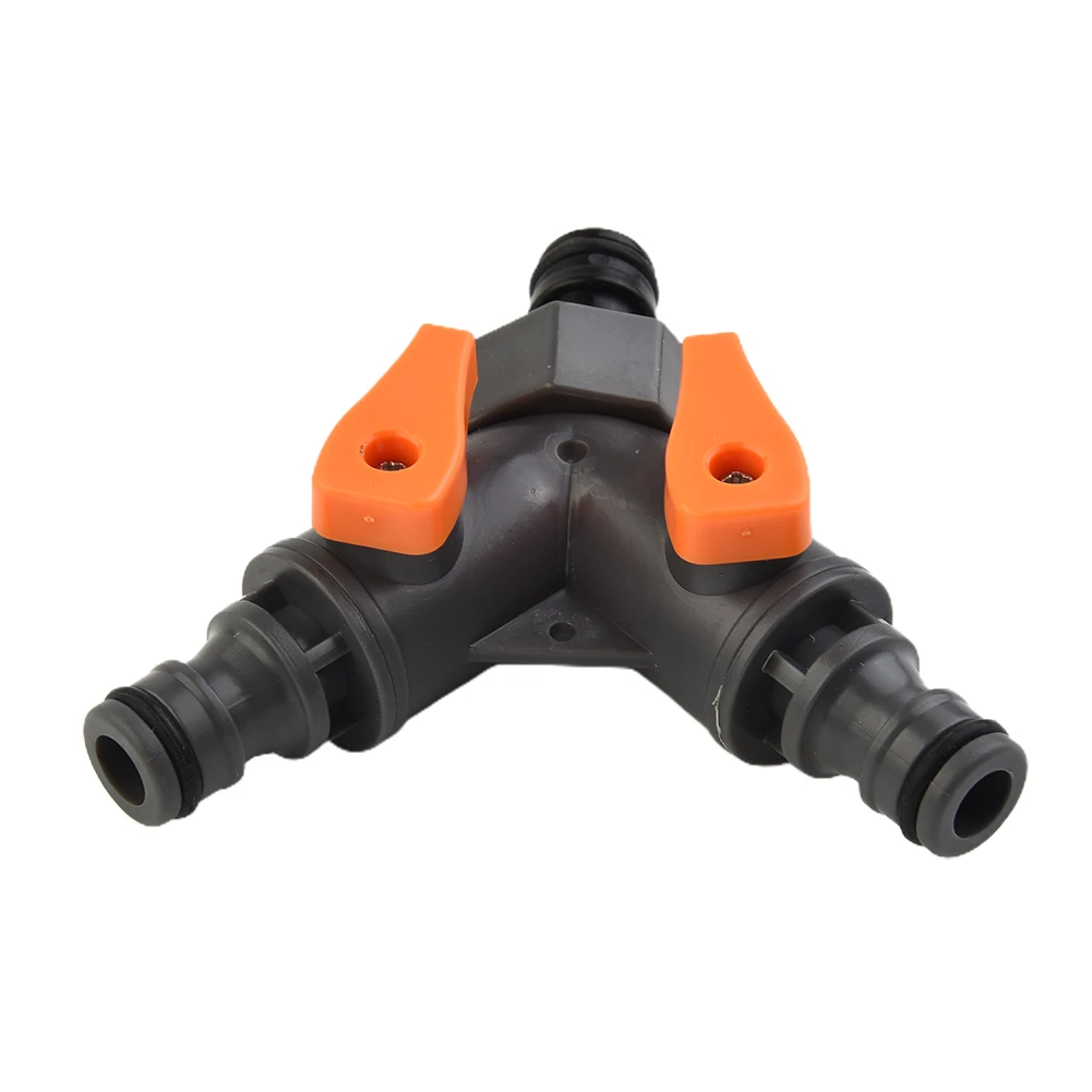 

Tap Hose Connectors Splitters Y Type Water Diverter Valve For Water Pipe Plastic Tee With Switch Valve Garden Watering Tool