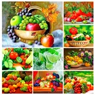5D алмазная живопись сделай сам, вышивка фруктами и овощами, вышивка крестиком, полная Алмазная мозаика, украшение для дома и кухни