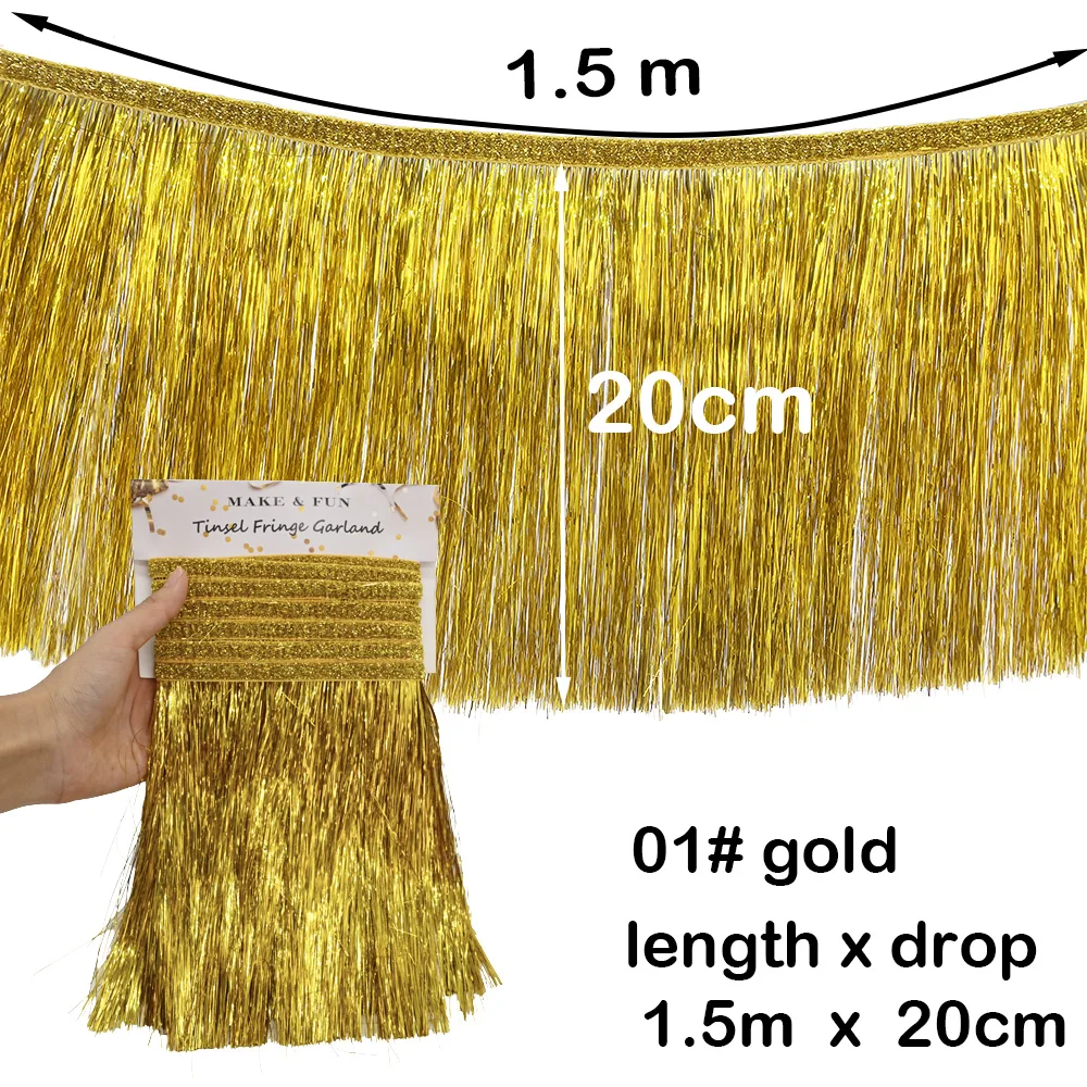 

Фольговая гирлянда с бахромой