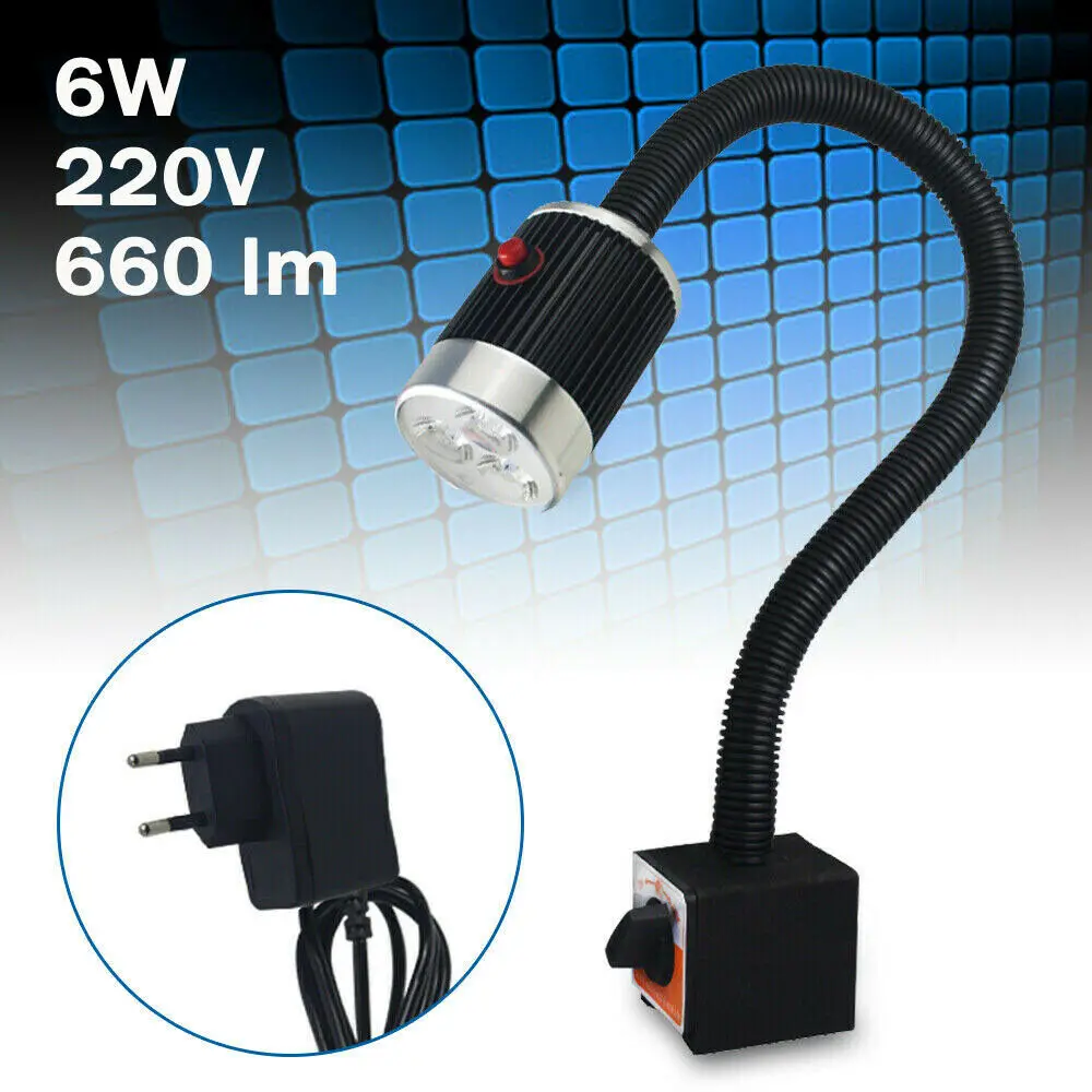 

6W CNC Machine Lamp Magnetic Fixed Base Light Flexible Arm Work Light