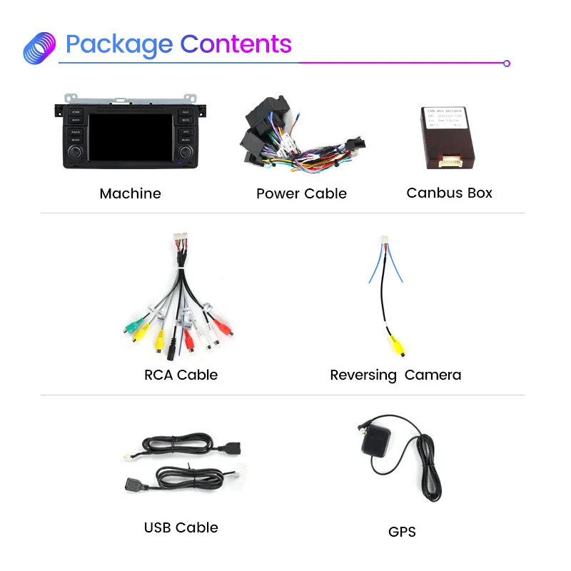 Автомагнитола на Android 11 2 Din мультимедийный плеер аудио DVD-плеер для BMW E46 Rover 75 Coupe
