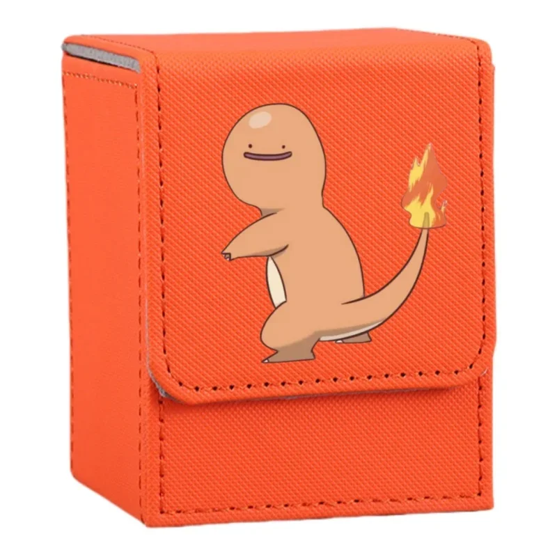 Фото Чехол для карт Pokemon Anime Charizard Charmander Bulbasaur Ivysaur Squirtle, кожаные фигурки «сделай сам», коробка для хранения игровой коллекции №5