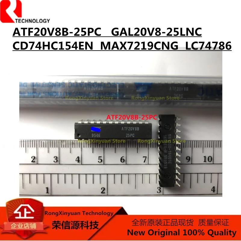 

5 шт. ATF20V8B-25PC ATF20V8B CD74HC154EN CD74HC154 GAL20V8-25LNC GAL20V8 LC74786 MAX7219CNG MAX7219 DIP24, новинка 100%, качество