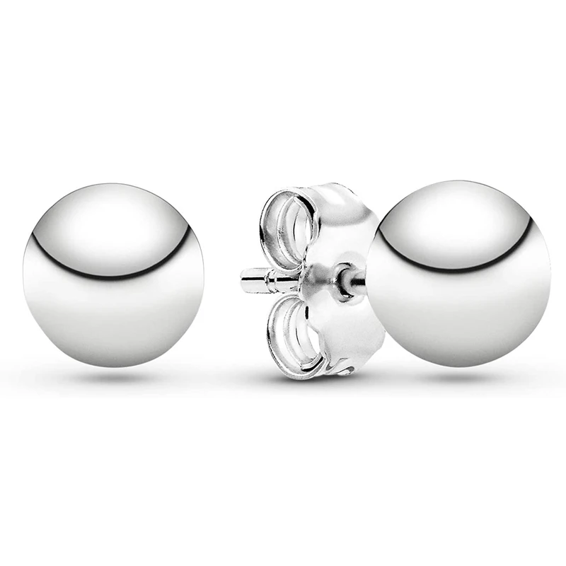 

Original Classic Beads Stud Earring For Women 925 Sterling Silver Earring Wedding Gift Europe Jewelry