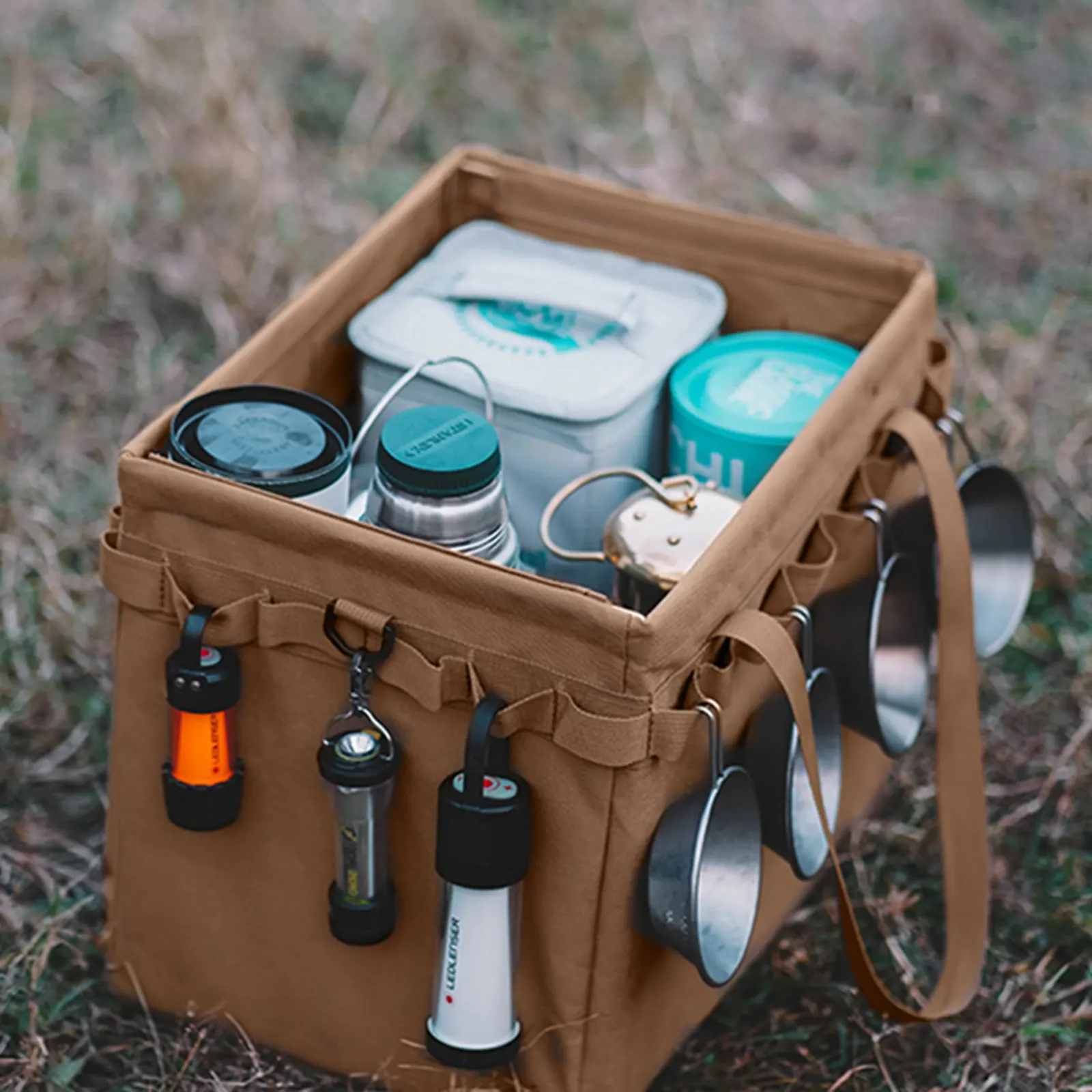 

Mouth Tool Bag Multifunction High Capacity Oxford Cloth Containers Woodworking Storage Pocket Outdoor Camping Tool Organizer Bag