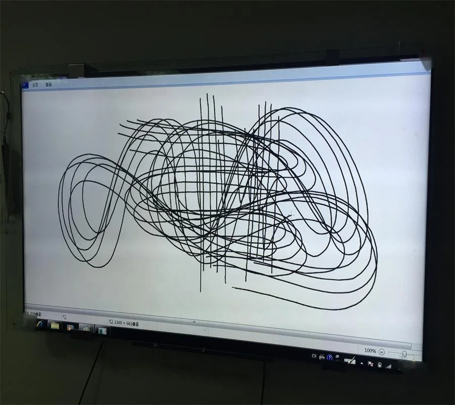 65 дюймов встроенное стекло для интерактивного проектора