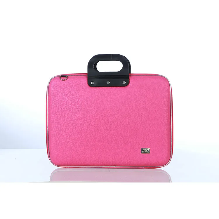 Men's Bags Business Hard Shell Briefcase Computer Bag Pu Handbag Laptop Bag IPad Tablet Computer Unisex Solid Color Work Bag