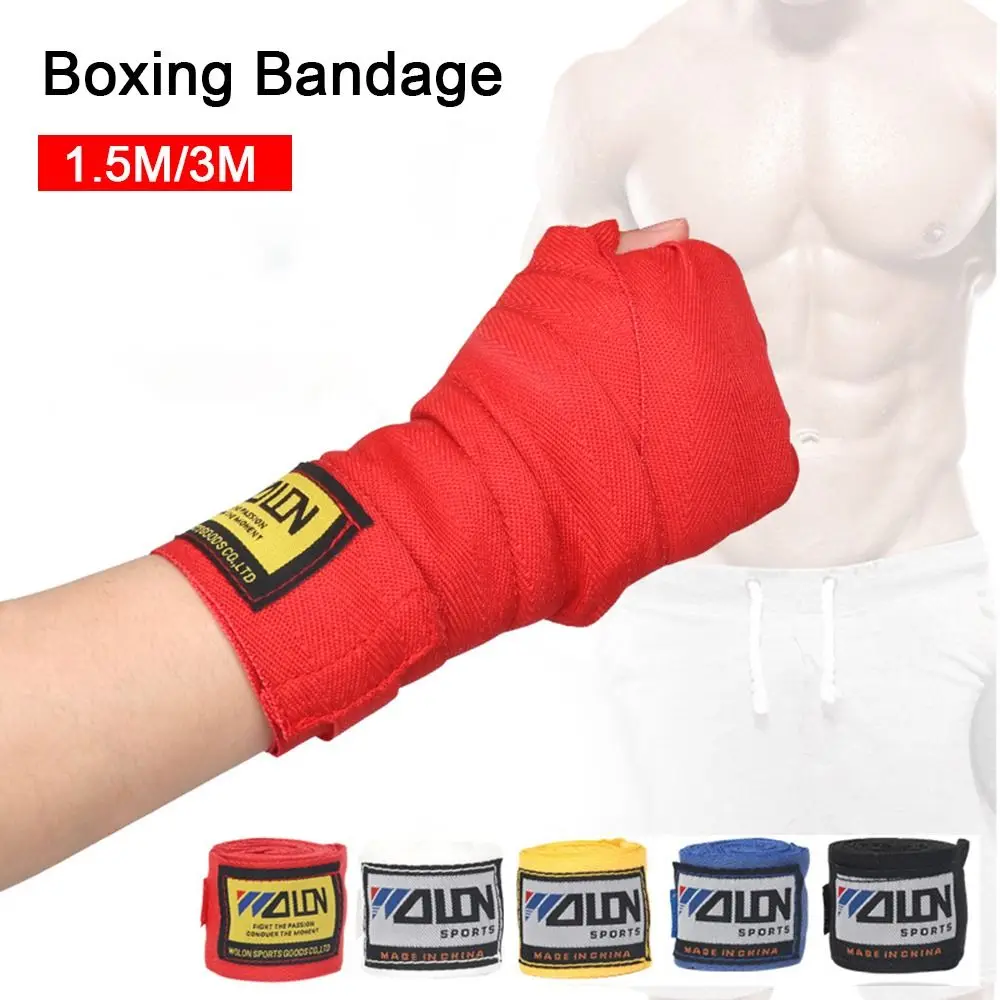 

2 Rolls 1.5/3M Combat Protect Wrist Sanda Kick Boxing Wraps Boxing Bandage Hand Wraps Belt Sports Strap For Colorful