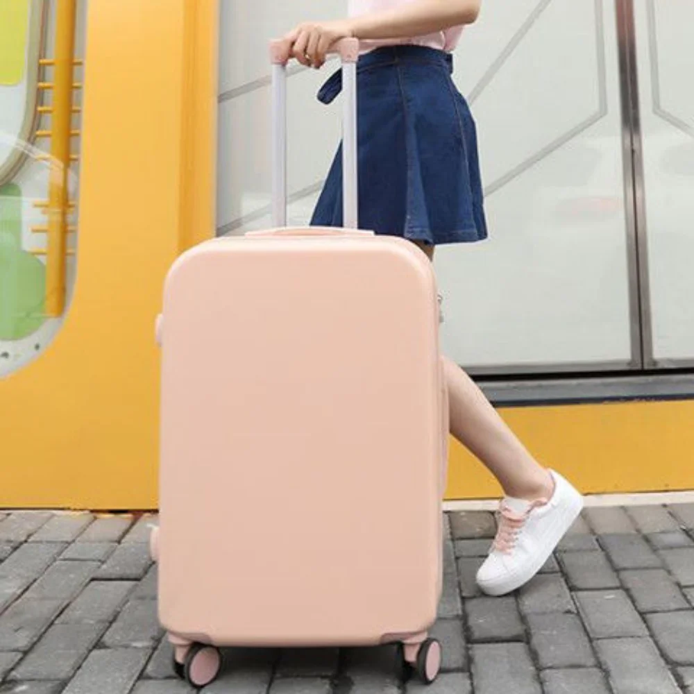 Luggage Fixed belt Hardside Rolling Luggage Men Women Travel Suitcase 100% PC with Spinner Wheels TSA Lock Trolley 20 24 26