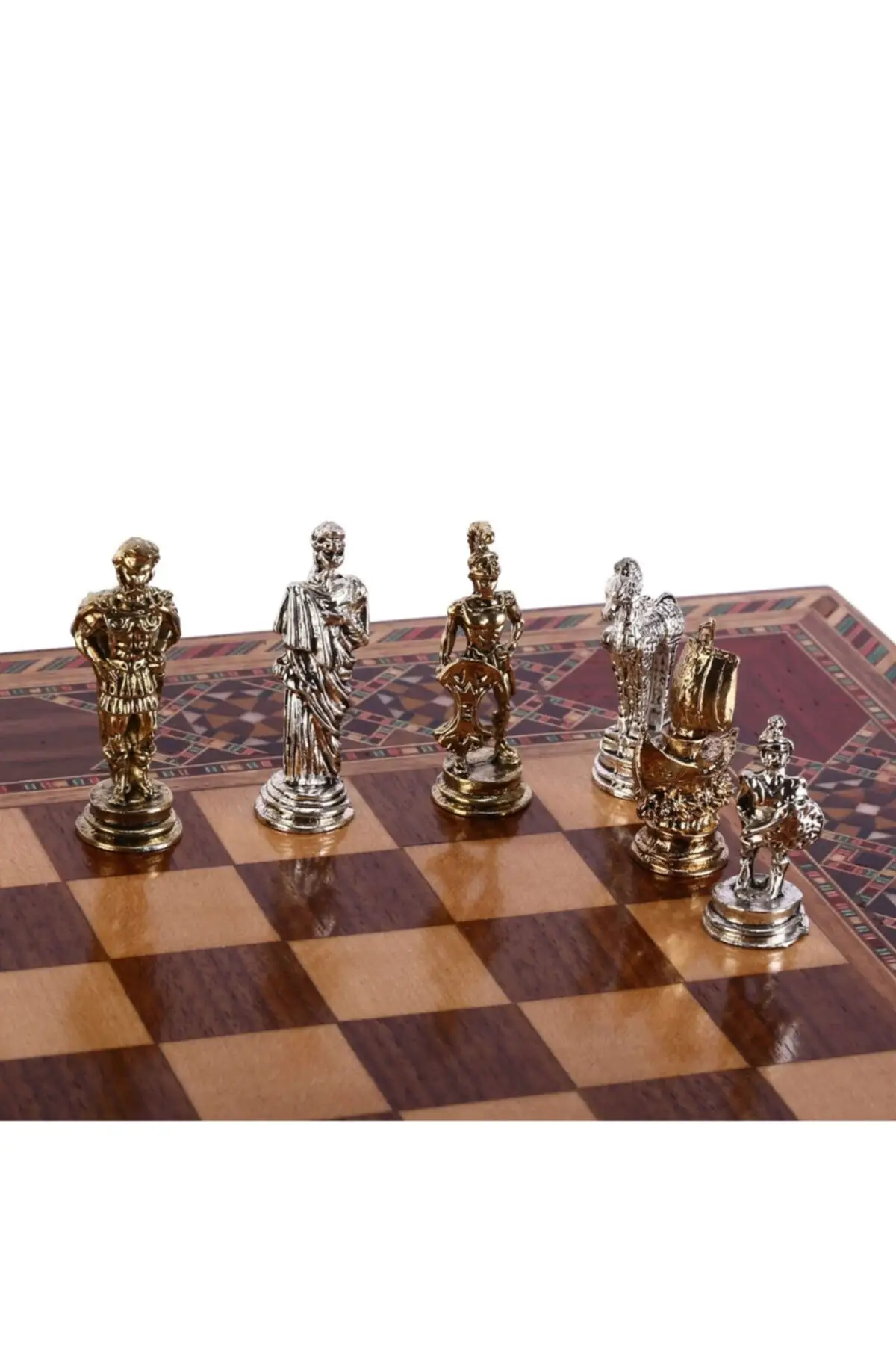 Малый размер металлический комплект шахматных фигур truvalantang яркая и ручная