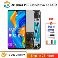 original lcd with frame for huawei p30 lite screen nova 4e lcd display screen mar lx1 lx2 al01 replacement assembly