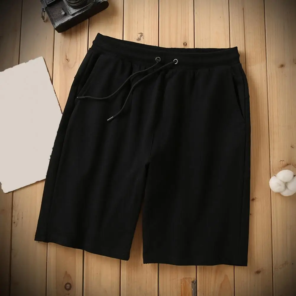 

Fashion Fitness Shorts Mid-Rise Breathable Basketball Shorts Oversized Solid Color Baggy Shorts