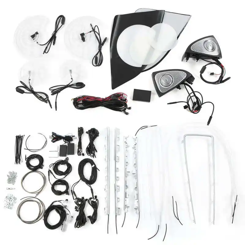 

Обновленные комплекты освещения V2 для салона автомобиля, 64 цвета, управление через приложение, замена для Tesla Model 3 Facelift 2021 +