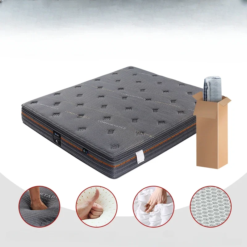 Фото Двойные матрасы высокого качества Double Molblly Spring Queen Спальня Двойной матрас King Core Sleep Colchoneta Мебель для спальни №4