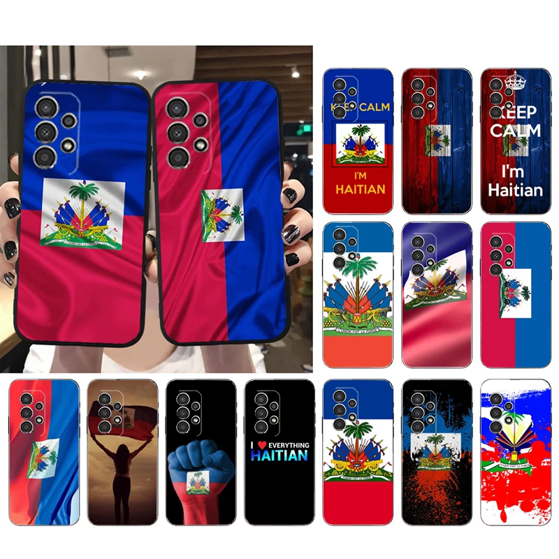 

Haiti Flag Phone Case for Samsung Galaxy A73 A13 A22 A32 A71 A33 A52 A53 A72 A73 A51 A31 A23 A34 A54 A52 A53S