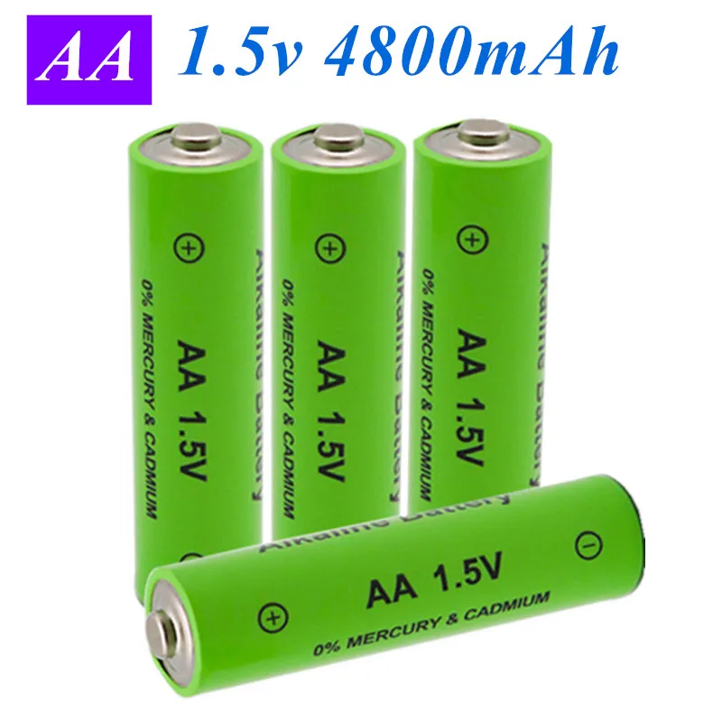 

4 ~ 20pcs 1.5V new brand AA rechargeable battery 4800mah1.5v LED light Toy MP3 new base rechargeable battery free distribution