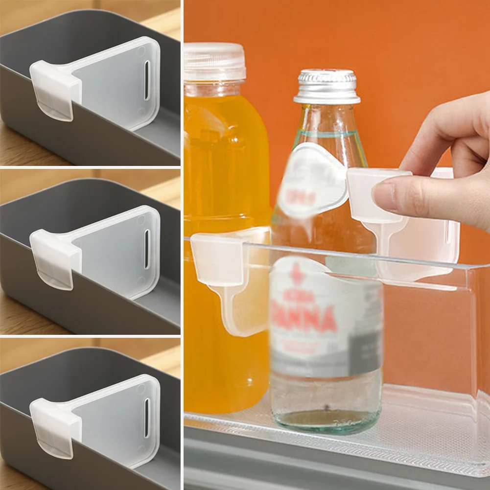 

1pcs Refrigerator Storage Partition Board Retractable Plastic Divider Storage Splint Kitchen Bottle Can Shelf Organizer