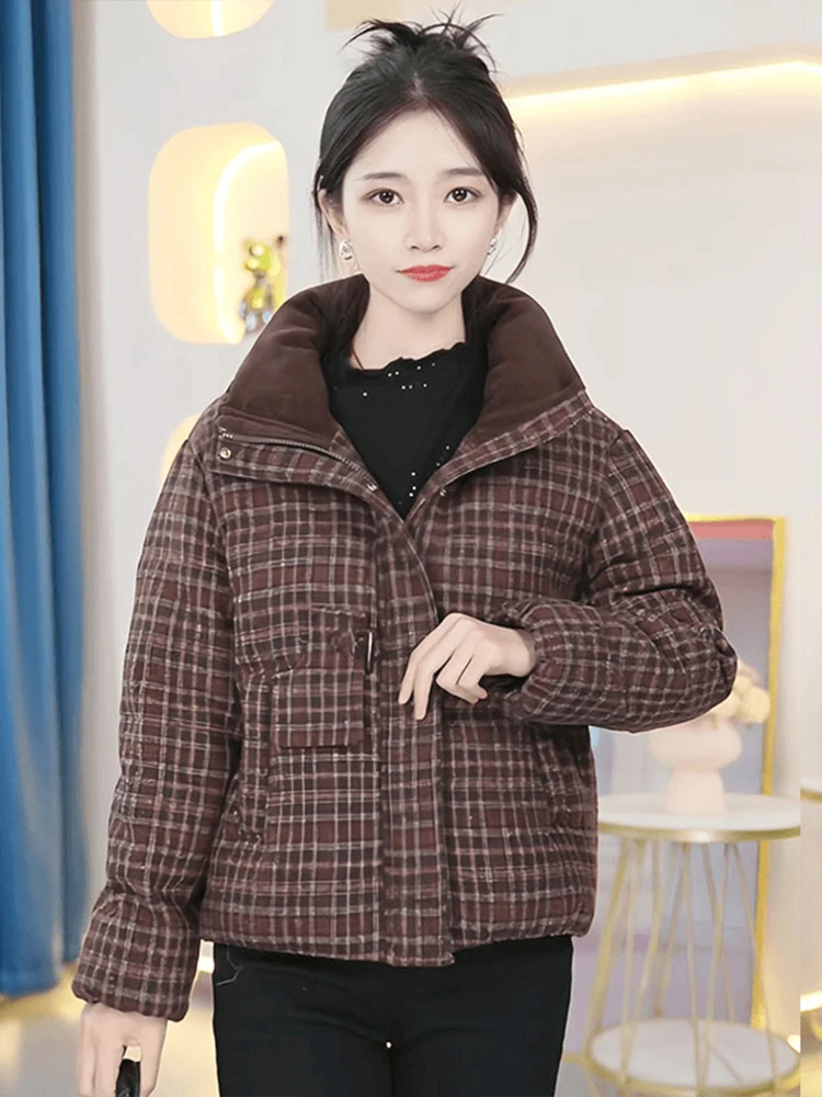 Пуховик на белом утином пуху 2024 зимняя универсальная мода Q верхняя одежда в