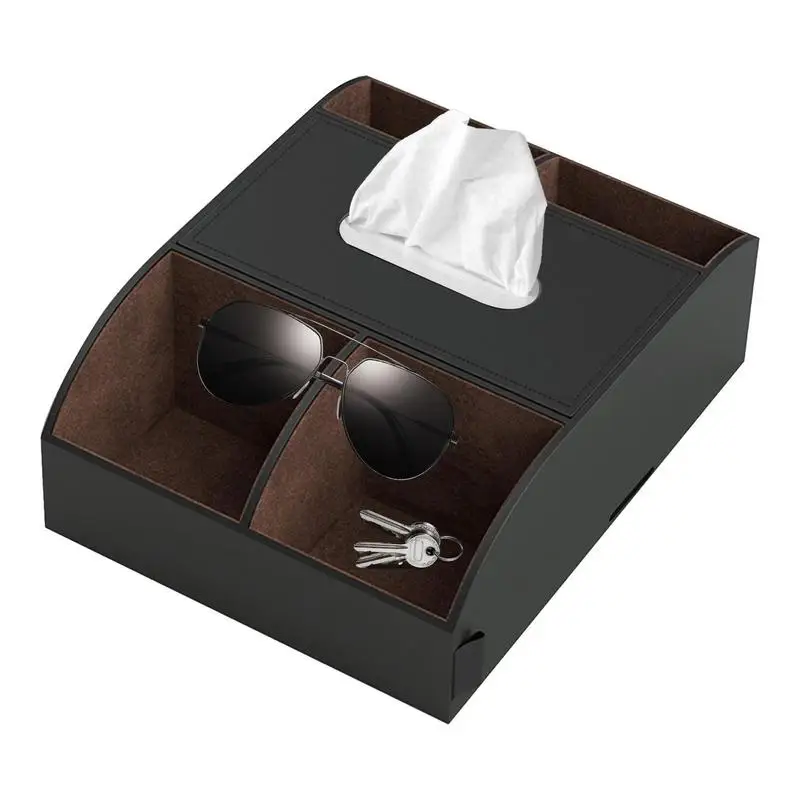 

Car Armrest Storage Box Multiple Uses Cup Holder Tray Cars Armrest Organizer Storage AutoTissue Phone Holder With Rounded Corner