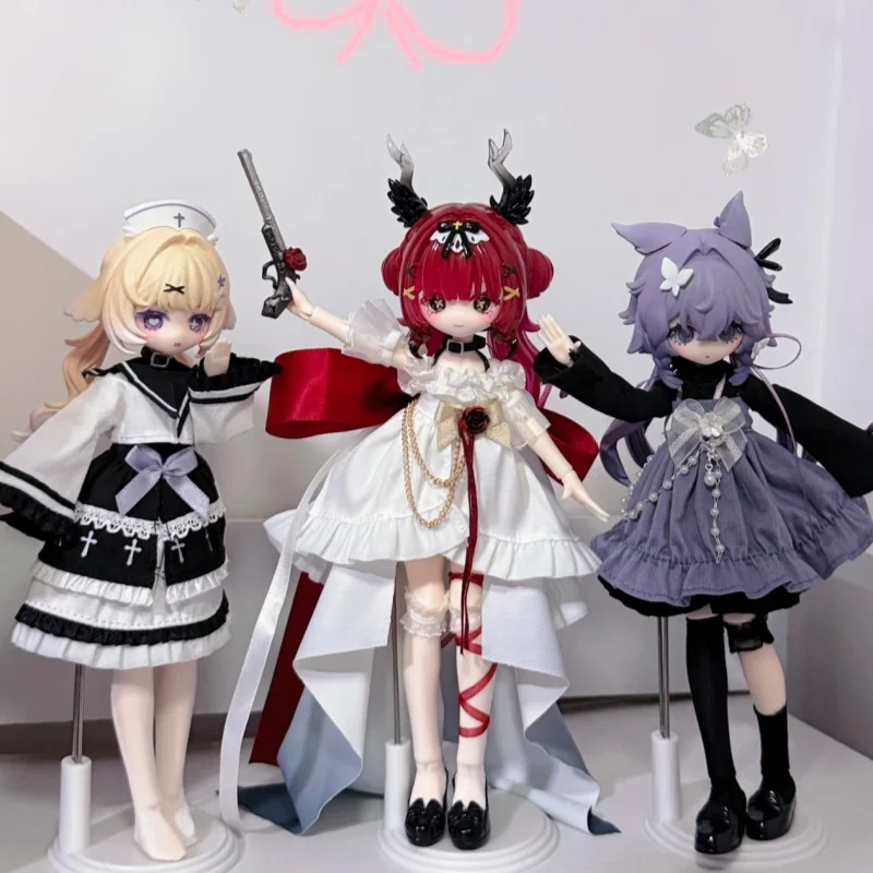 Фото Коллекционная фигурка Meki Final Blessing Series 1/8 BJD: Загадочная коробка-сюрприз, милые аниме-фигурки, кавайные модели, подарки на День святого Валентина №3
