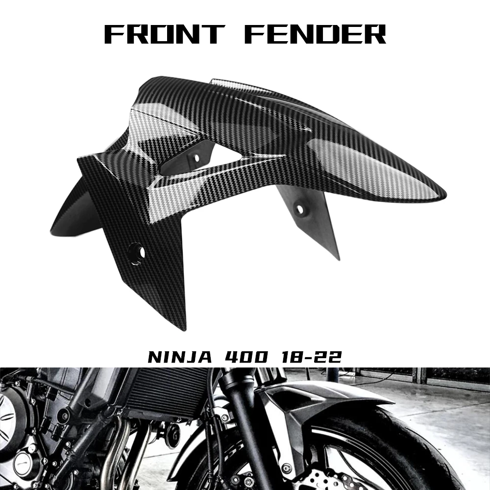 

For KAWASAKI Ninja 400 Z400 2017 2018 2019 2020 2021 2022 Ninja400 Z 400 Accessories Front Fender Mudguard Tire Splash Mud Guard