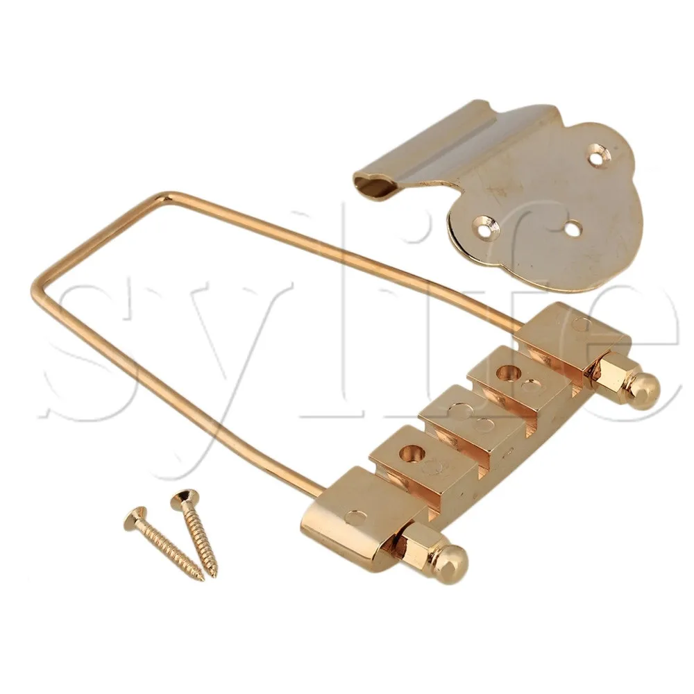 

Gold 4 String Open Frame Tailpiece For Bass Guitar