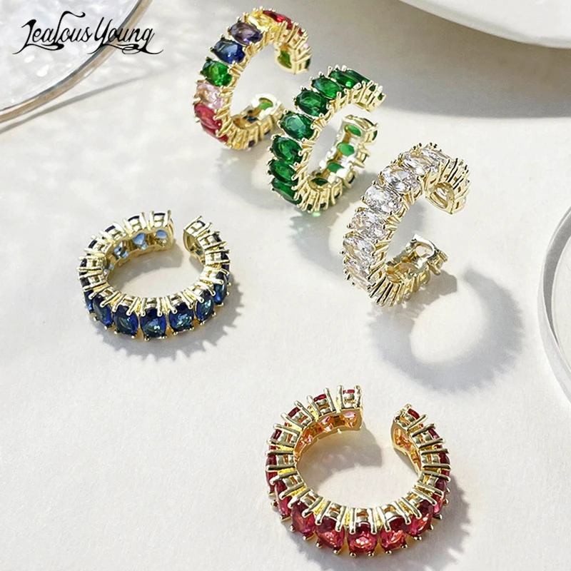 Женское кольцо с фианитом, обручальное кольцо с разноцветными вставками