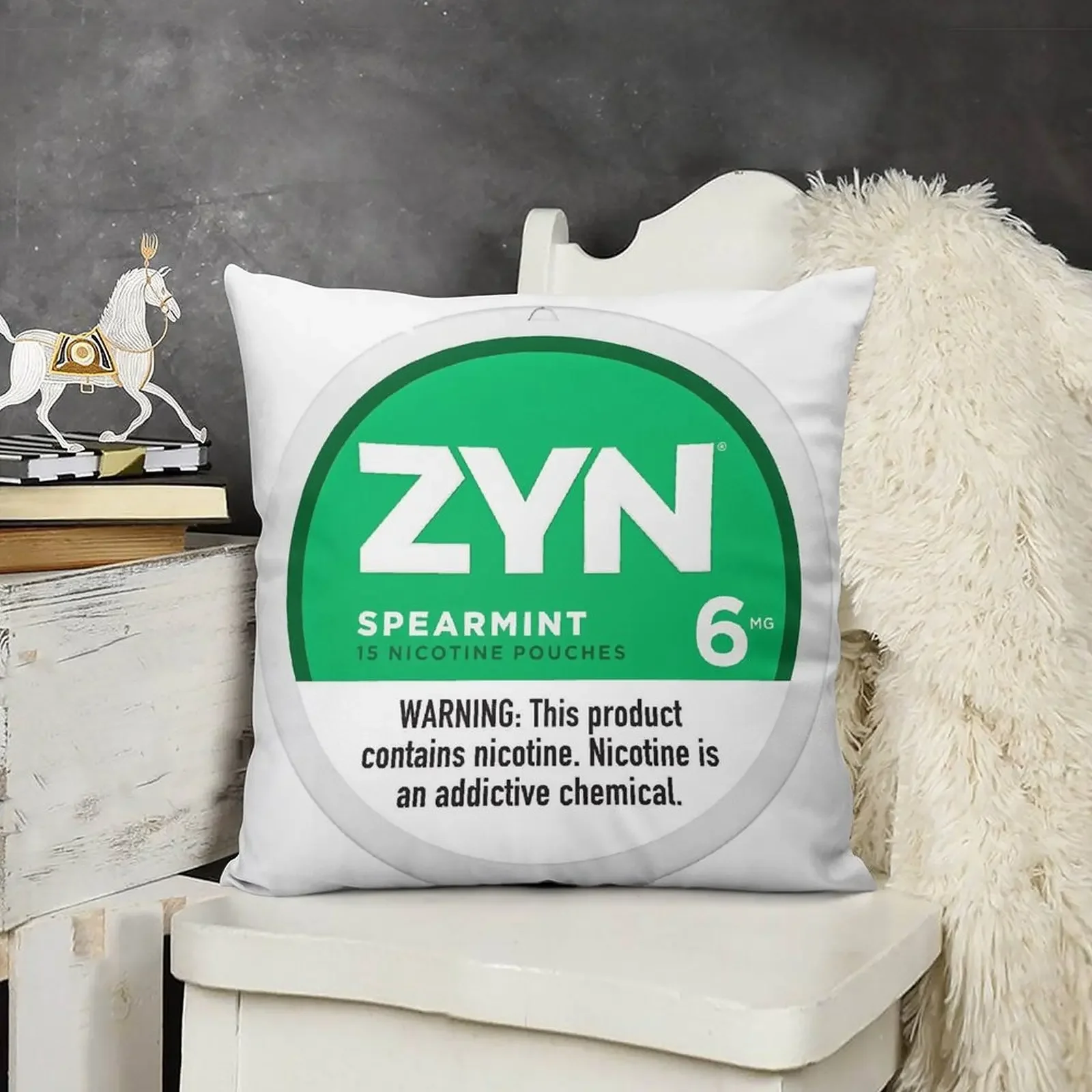 Наклейка на рубашку Zyn никотиновые мешочки постер охлаждающая крутая мятная