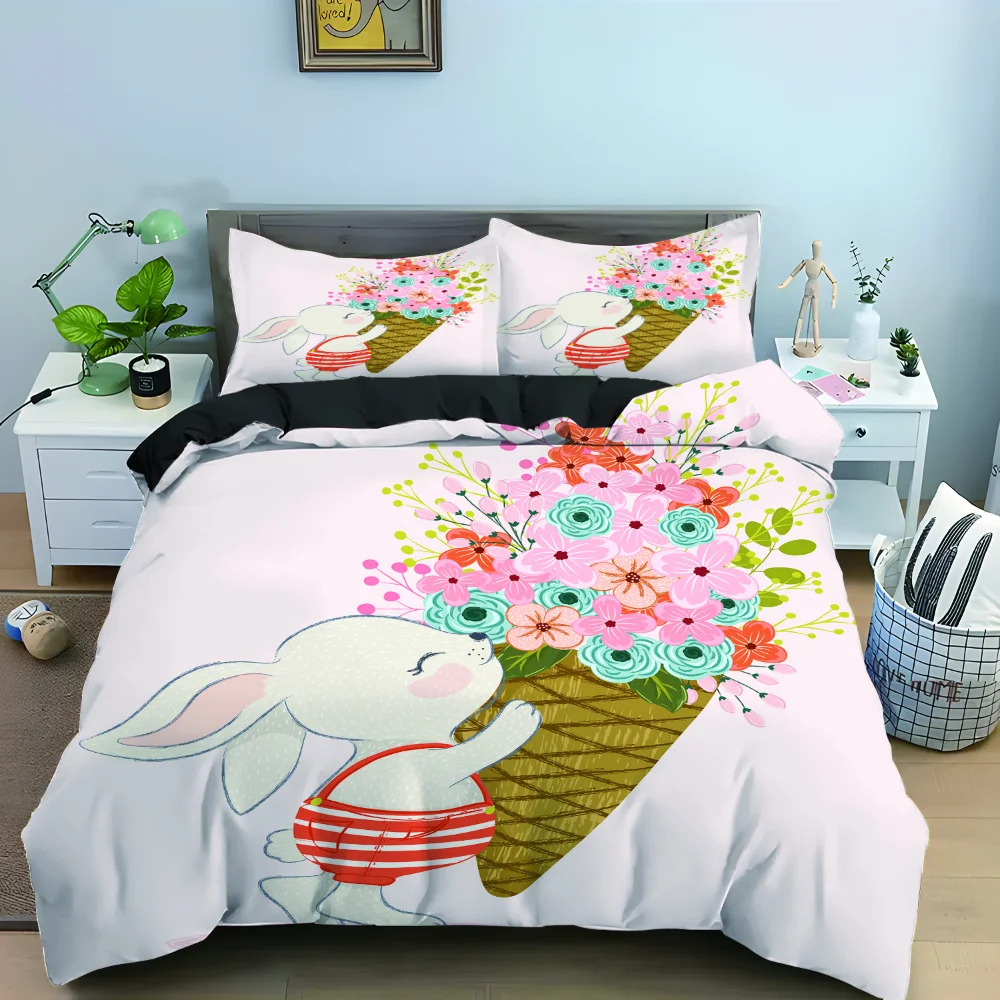 

Cartoon Animal Series Pattern Multiple Color Duvet Cover Set Bed Pillowcases Multi Size 100% Polyester