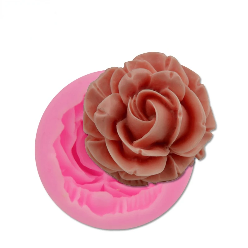 

Bloom Rose Silicone Cake Mold 3D Flower Fondant Mold Cupcake Jelly Candy Chocolate Decoration Baking Tool Moulds