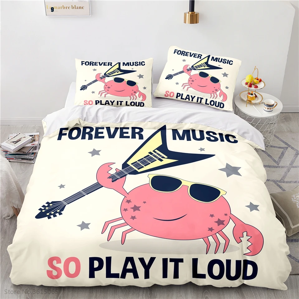 Комплект постельного белья с изображением леса и Льва пододеяльником наволочкой