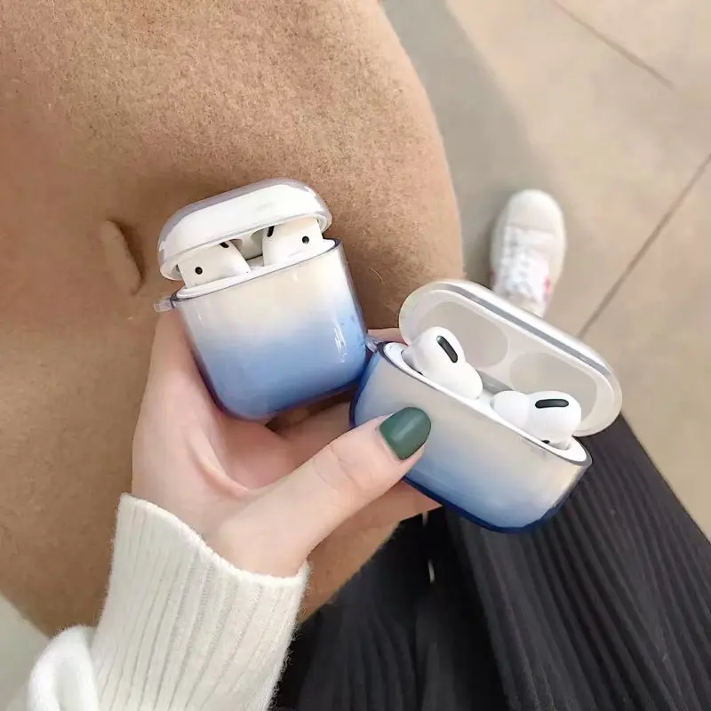 

Защитный чехол для наушников AirPods Pro2 Bluetooth из ТПУ ударопрочный прозрачный градиентный чехол для наушников AirPods 3-го поколения