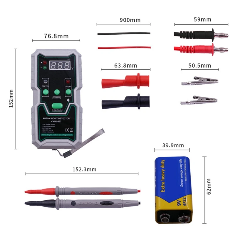Автомобильный ремонтный прибор для обнаружения проводки детектор отключения