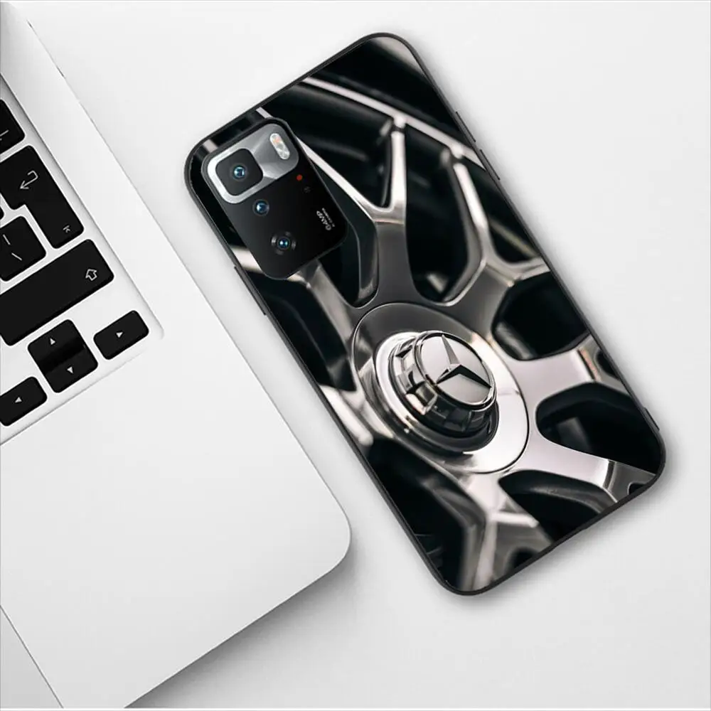 Mercedes Benz Wheels Phone Case for Redmi 9 9A 7A 10 8A 10A 8 Note 11 10S 7 11S Plus POCO X3 Pro Luxury Design New Fashion Cover