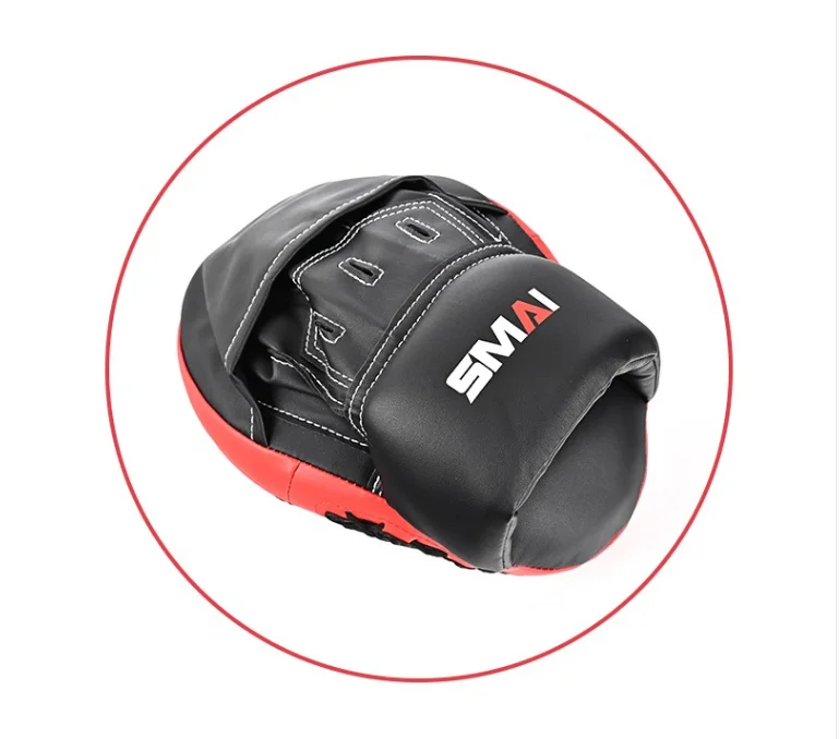 Фото SMAI FOCUS MITT - SYNTEC может использоваться как боксерский коврик, перфоратор или в Муай Тай, искусственная кожа №2