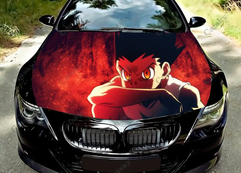 

Цветная виниловая наклейка Hunter X Hunter для капота автомобиля, оригинальная декоративная наклейка для капота автомобиля