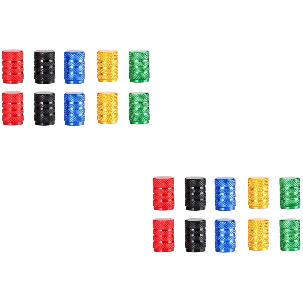 

80 pcs Car Tire Stem Caps Aluminum Tire Wheel Rims Stem Air Caps Tyre Cover for Car Truck Tire Screw Dust Cover (Random Color)