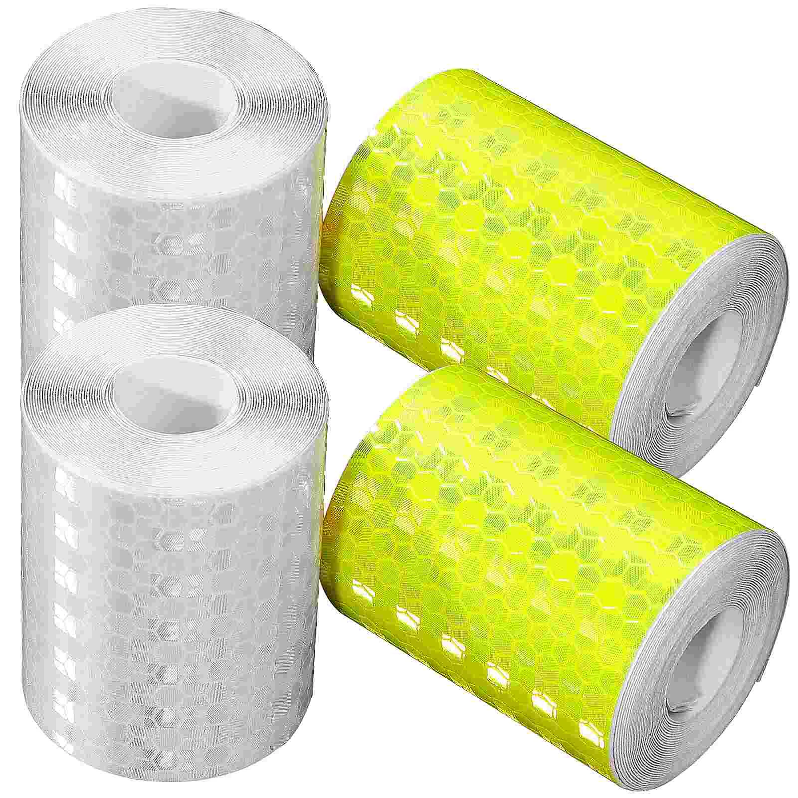

Tape Safety Reflective Sticker Warning Caution Reflector Visibility Vehicles Adhesive High Yellow Conspicuity Hazard Clothing