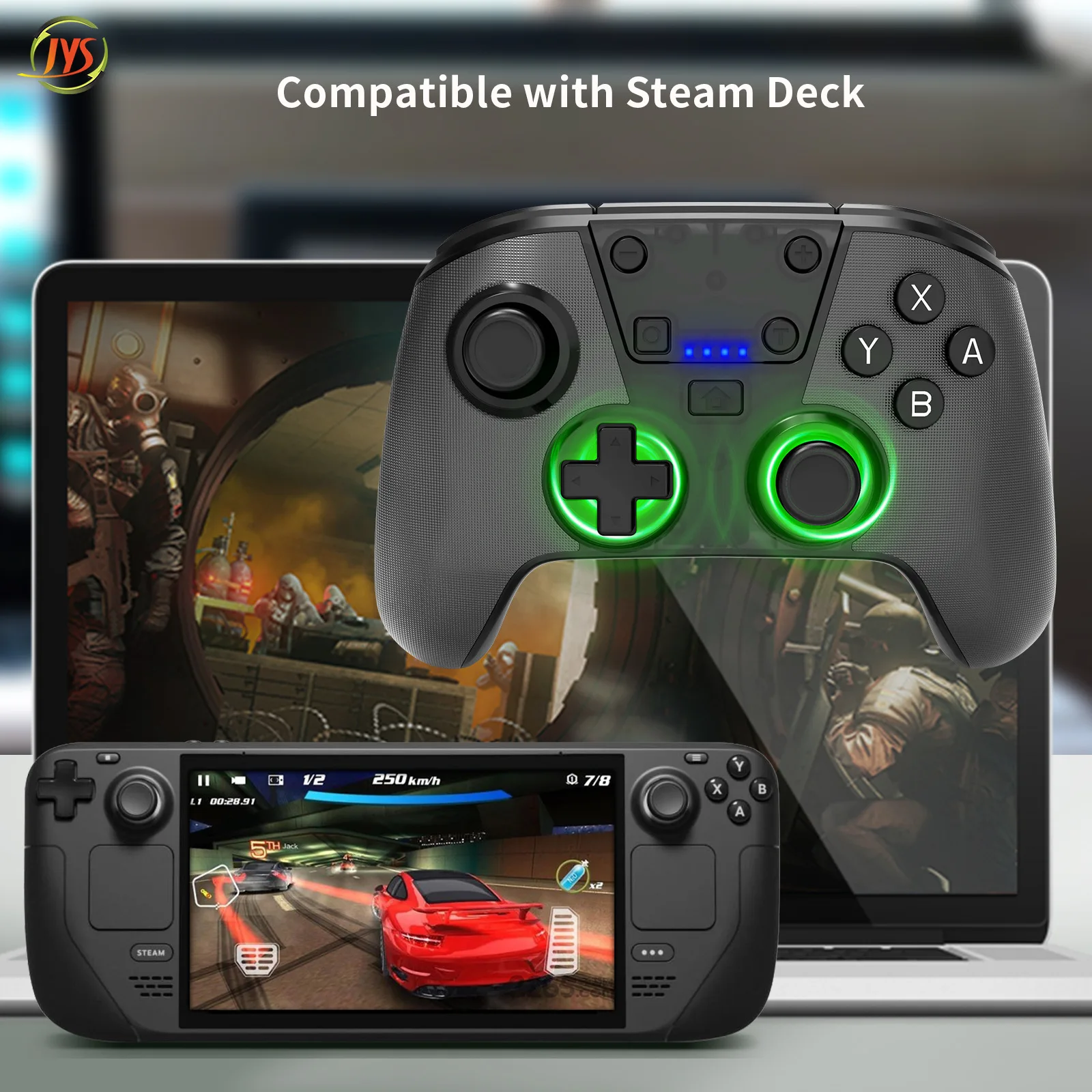 Аксессуары для Switch/SwitchOLED/Lite/PC/Steam Deck/Tesla геймпад Все в одном |