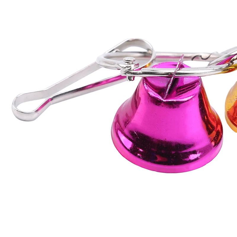 Подвесной Колокольчик в виде попугая металлическая игрушка кольчик для клетки