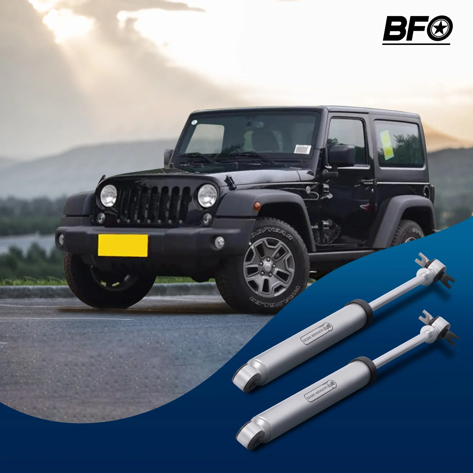 

2.5" Leveling Lift Kit for Jeep Wrangler JK 2007-2018 Spacers Shocks Bracket Set