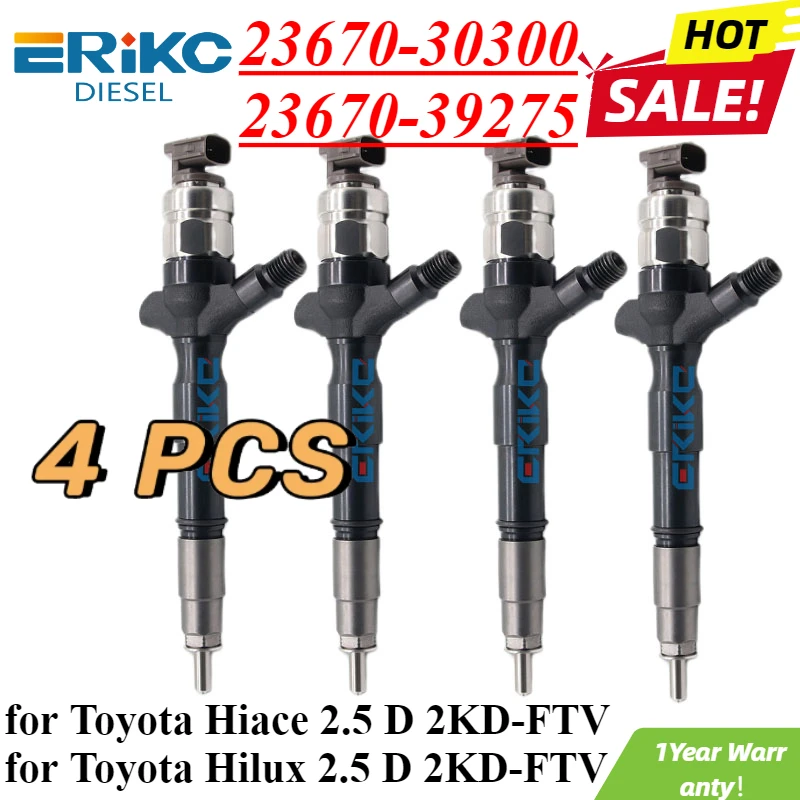 4 шт. 23670-30300 23670-39275 дизельный топливный инжектор 23670 30300 39275 насос сопло для