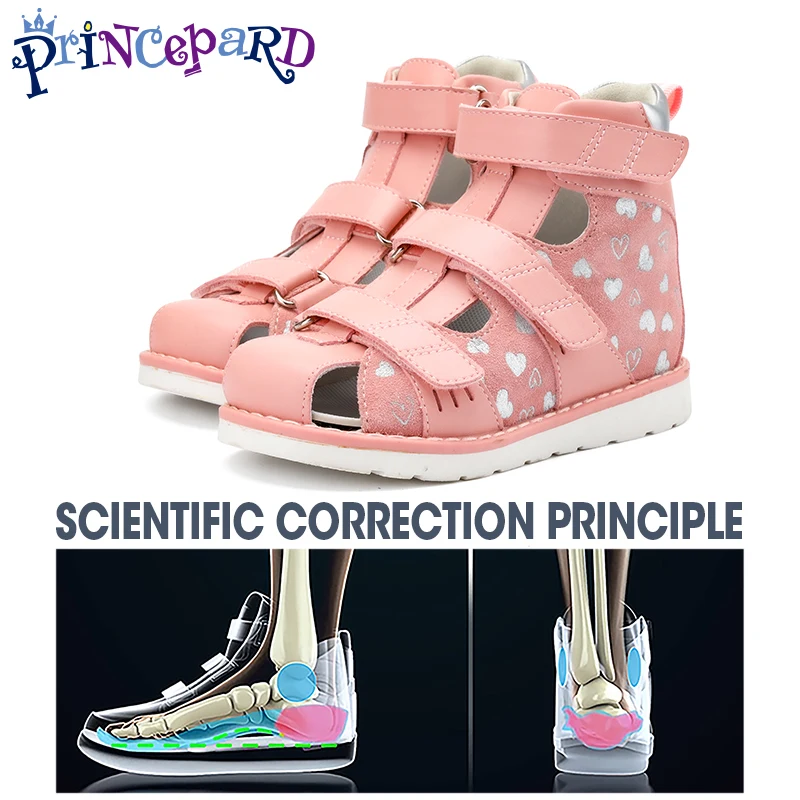 Kids Summer Orthopedic Shoes, Toddlers Girls Boys Ankle Support Corrective AFO Sandals for Flat Feet Tiptoe Walking enlarge