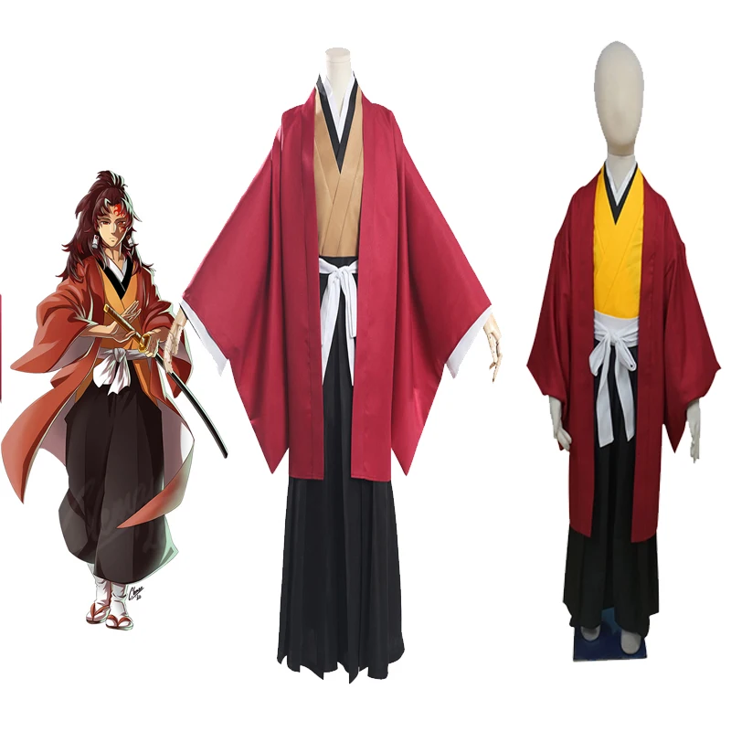

Anime Demon Slayer Tsugikuni Yoriichi Cosplay Costume Kimono Uniform Outfits Fantasia Adult Kids Halloween Carnival Suit