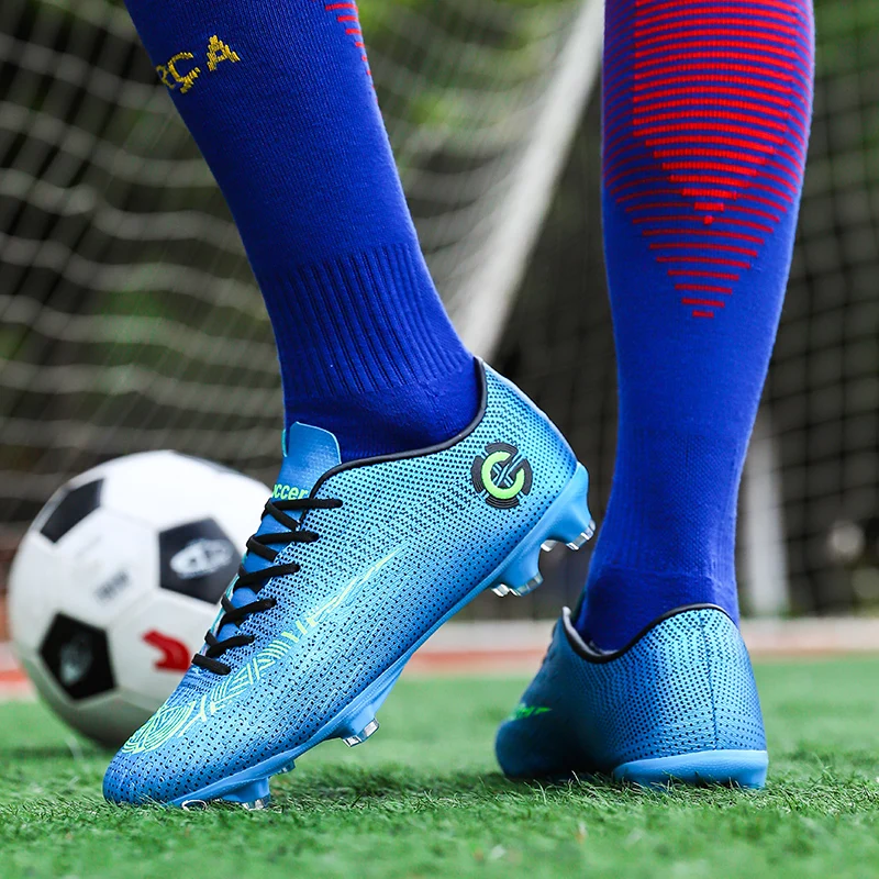 Hot Sale Green Cheap Football Shoes Men FG/TF Soccer Cleats Men Kid Football Sneakers Society Futsal Sneakers chuteiras de campo